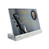 Plaque funéraire guitariste 21 Plaquedeces.fr